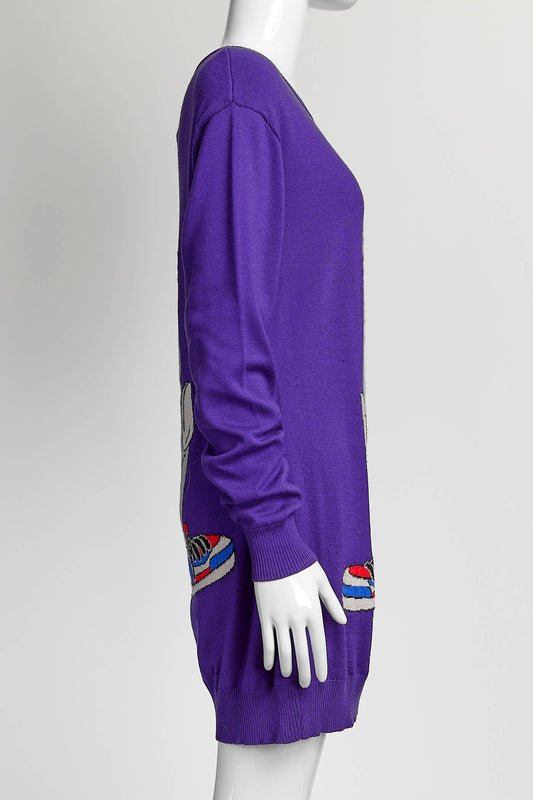 Moschino Purple Bugs Bunny Sweater XS