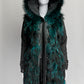 Nicole Benisti Green Fur Black Jacket XS