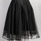 Noir Kei Ninomiya Black Mesh A-line Skirt XS