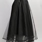 Noir Kei Ninomiya Black Mesh A-line Skirt XS