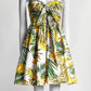 OSCAR DE LA RENTA Knotted Printed Poplin Mini Dress 10