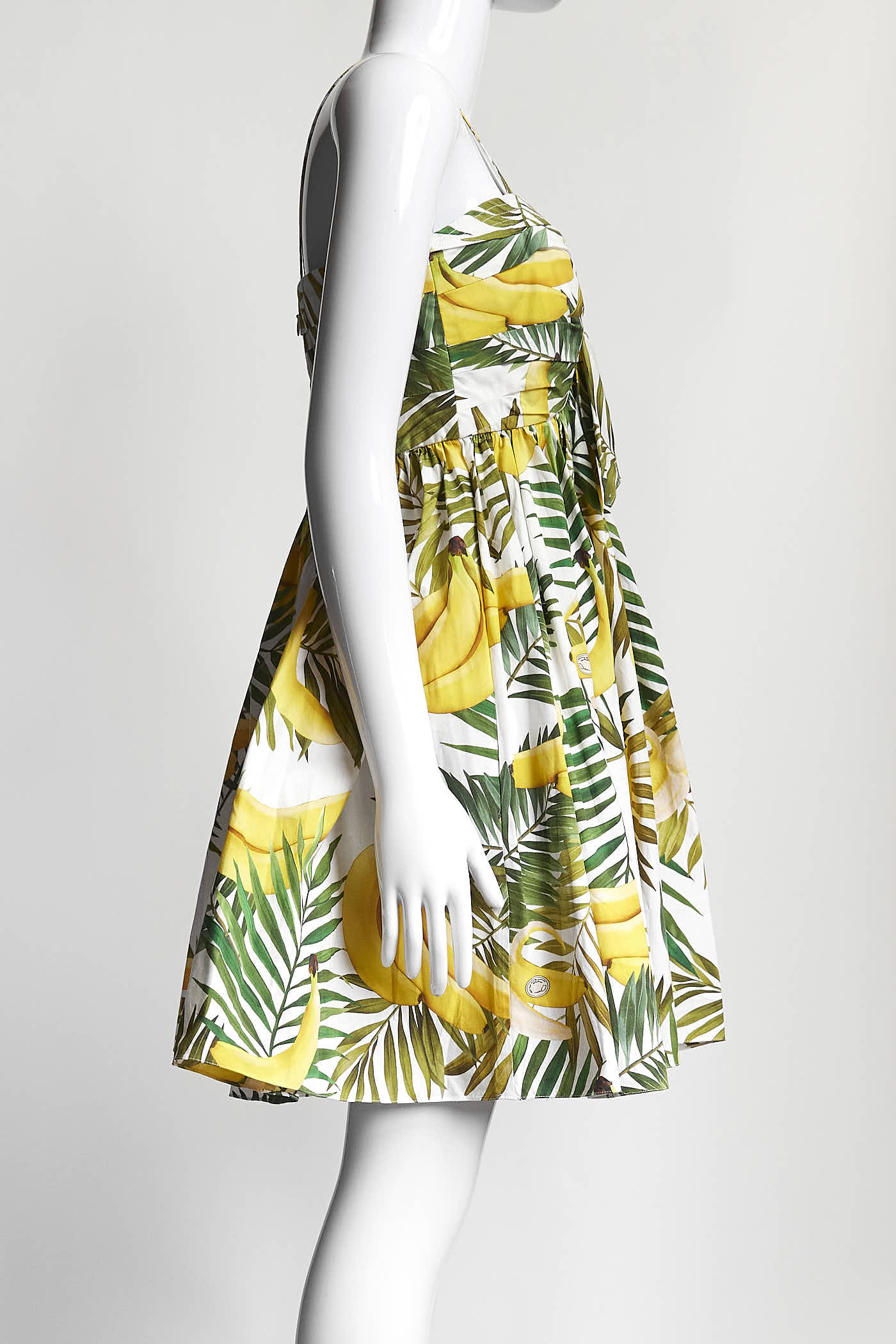 OSCAR DE LA RENTA Knotted Printed Poplin Mini Dress 10