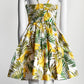OSCAR DE LA RENTA Knotted Printed Poplin Mini Dress 10