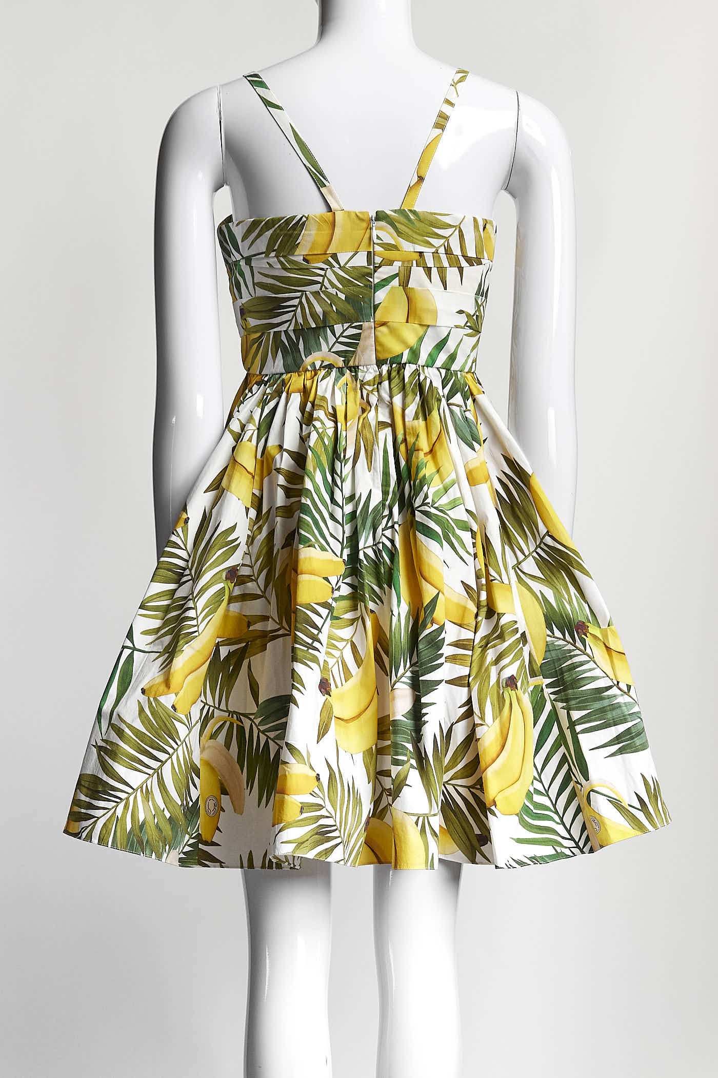 OSCAR DE LA RENTA Knotted Printed Poplin Mini Dress 10
