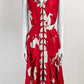 OSCAR DE LA RENTA RED KNEE LENGTH DRESS 10
