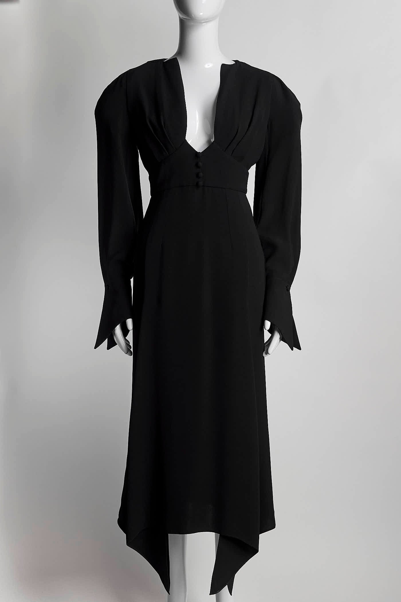 Olivier Theyskens Black Dress 34