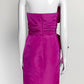 Oscar De La Renta Magenta Strapless Dress 2