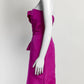 Oscar De La Renta Magenta Strapless Dress 2