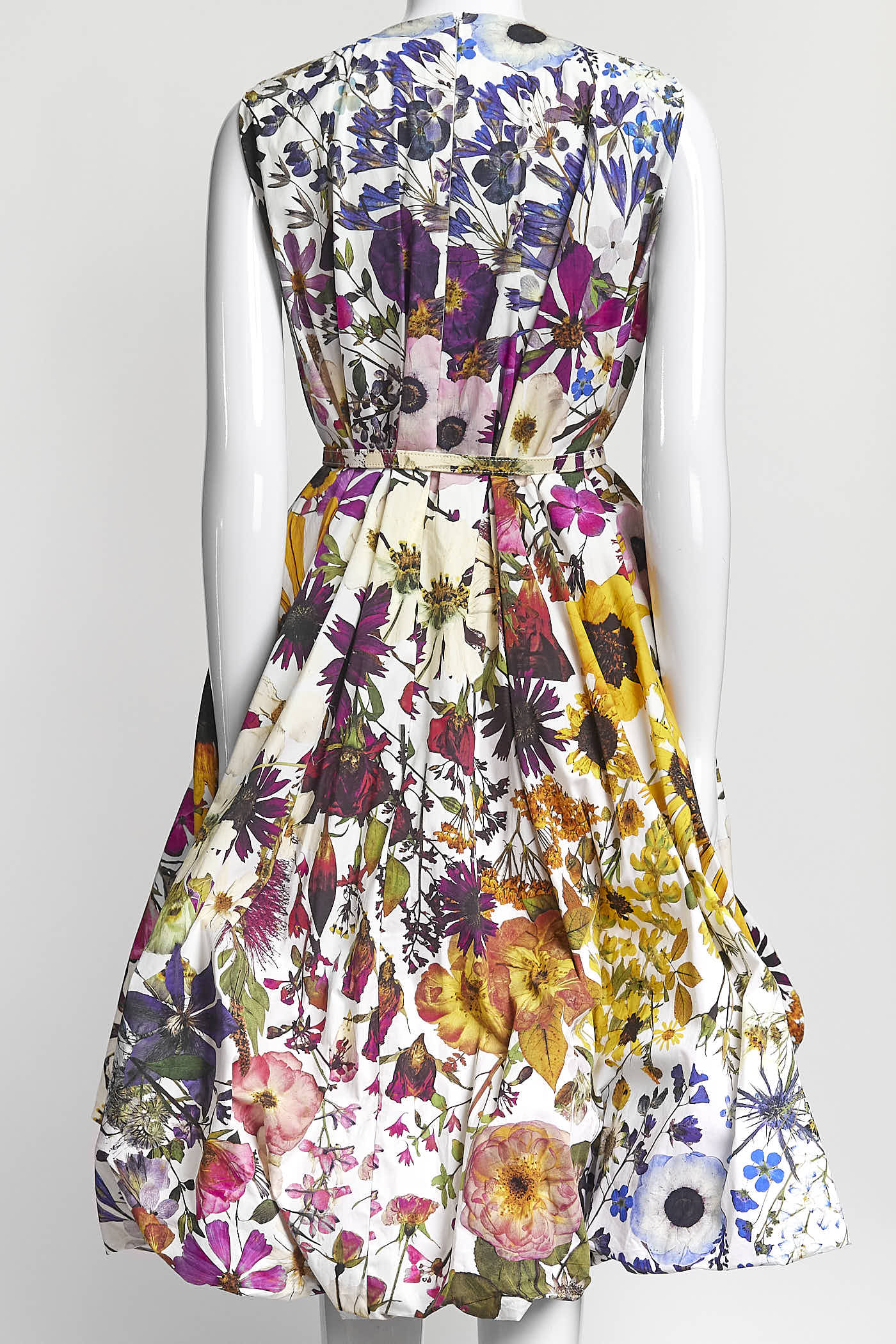 Oscar de la Renta Floral-Print Puffball Midi Dress 2