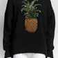 Oscar de la Renta Pineapple Embellished Cotton-blend Sweater M