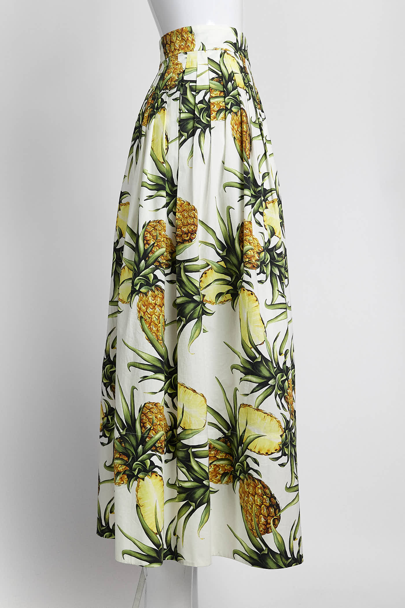 Oscar de la Renta Pineapple Printed Skirt