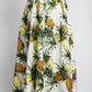 Oscar de la Renta Pineapple Printed Skirt