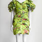 Oscar de la Renta ruffled floral-print mini Dress 8