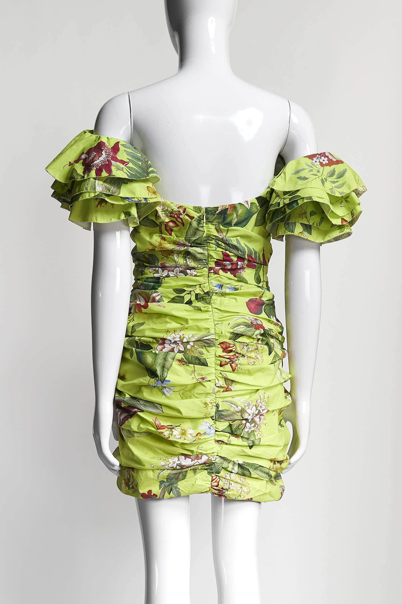 Oscar de la Renta ruffled floral-print mini Dress 8