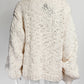Ozma Sybille Cream Zip-up Sweater
