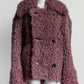 Petar Petrov Purple Shearling Teddy Coat 38
