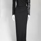 Prabal Gurung Black Lace V-Neck Long Dress US 6