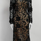Prada Black Lace Dreas 40