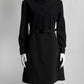 Prada Black Logo Belt Dress 46