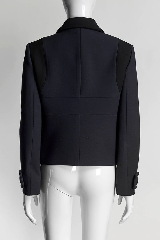 Prada Black/Navy Short Jacket/Skirt Set 44