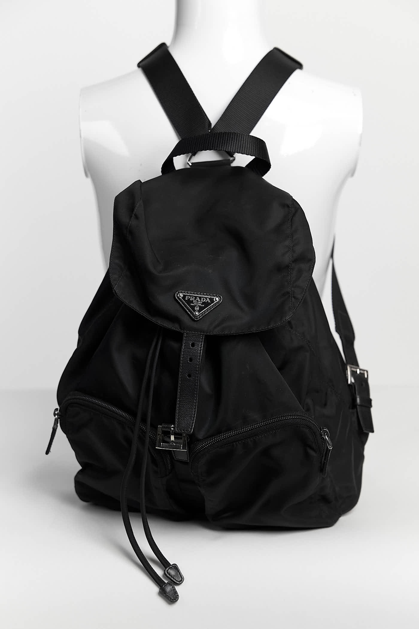 Prada Black Nylon Backpack