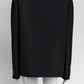Prada Black Single-Breasted Tricotine Jacket with Gold Logo Buttons 42