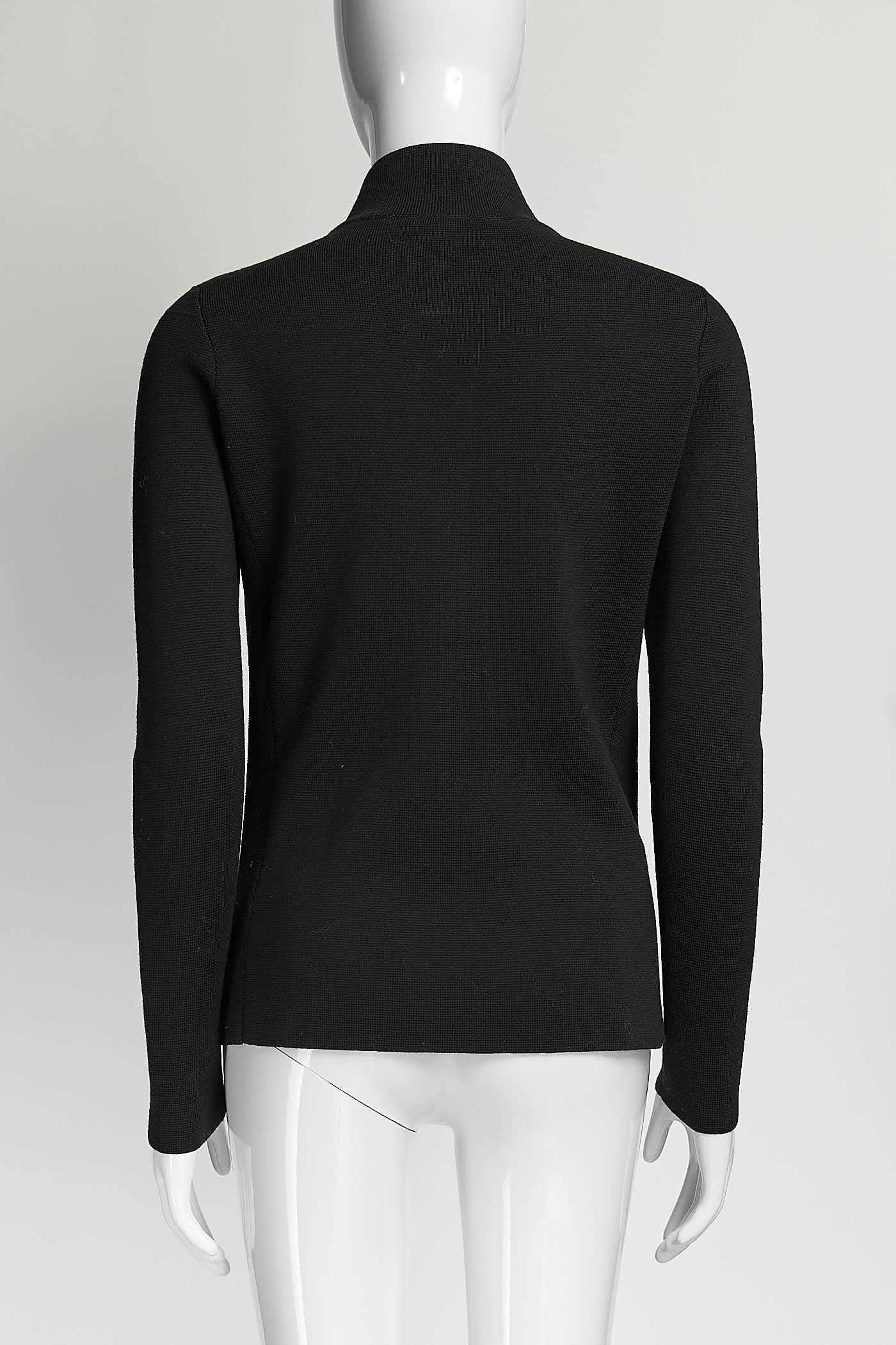 Prada Black Sweater with Zipper 40