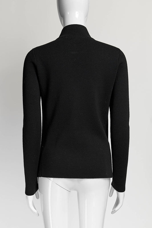 Prada Black Sweater with Zipper 40