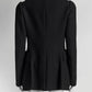 Prada Black Wool Coat 44