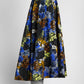 Prada Blue/Yellow Floral Printed Skirt 46