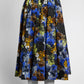 Prada Blue/Yellow Floral Printed Skirt 46