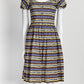 Prada Boat Neck Printed Midi Dress 38
