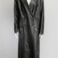 Prada Brown Leather Coat IT 40