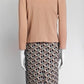Prada Cloquet Argyle Sleeveless Dress
with Cardigan 42