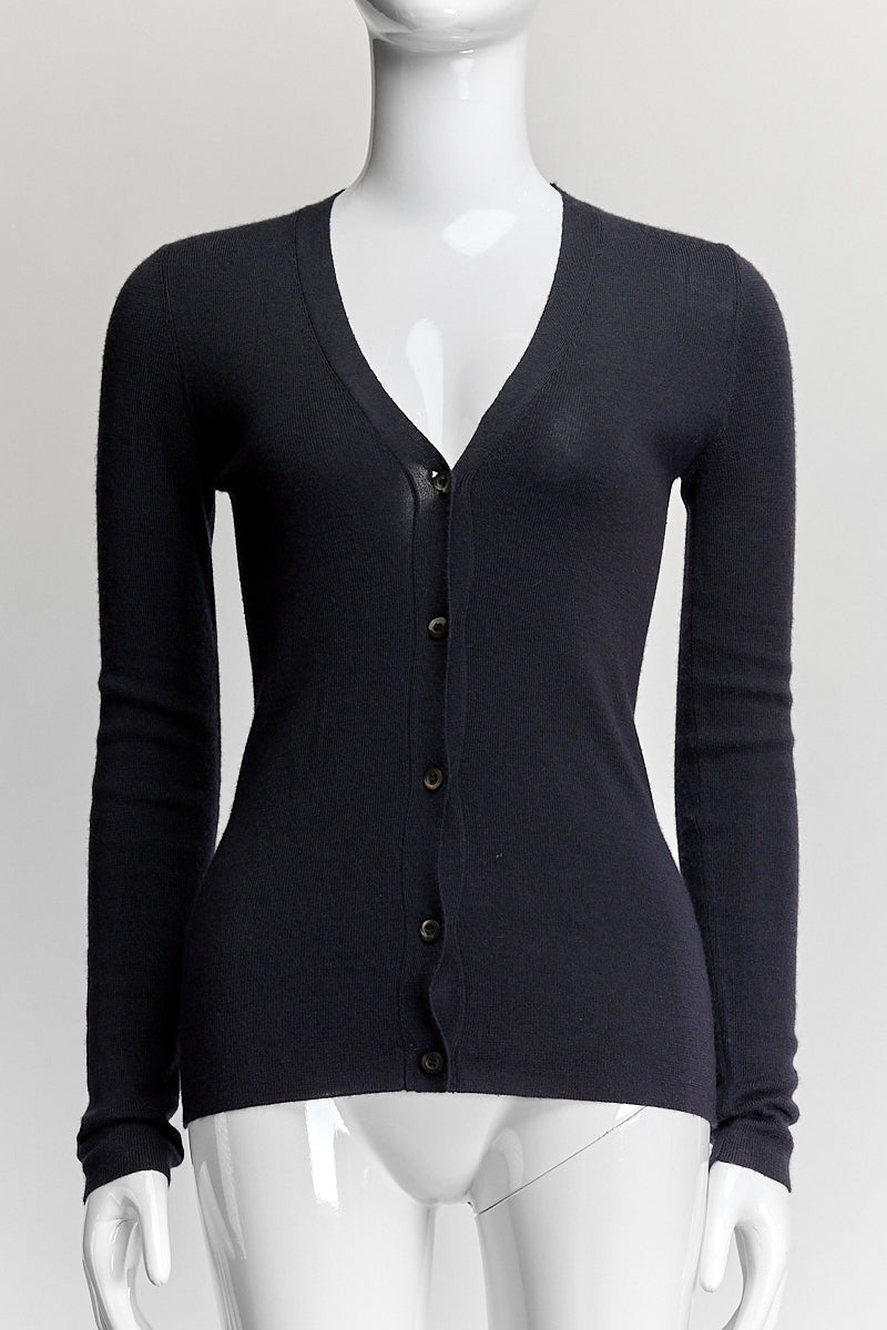 Prada Dark Grey Cardigan IT 40