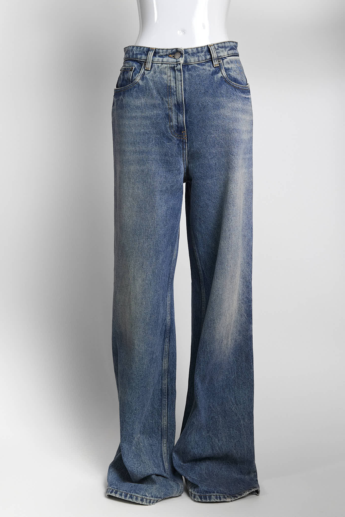 Prada Denim Jeans with Logo at back Pocket 28