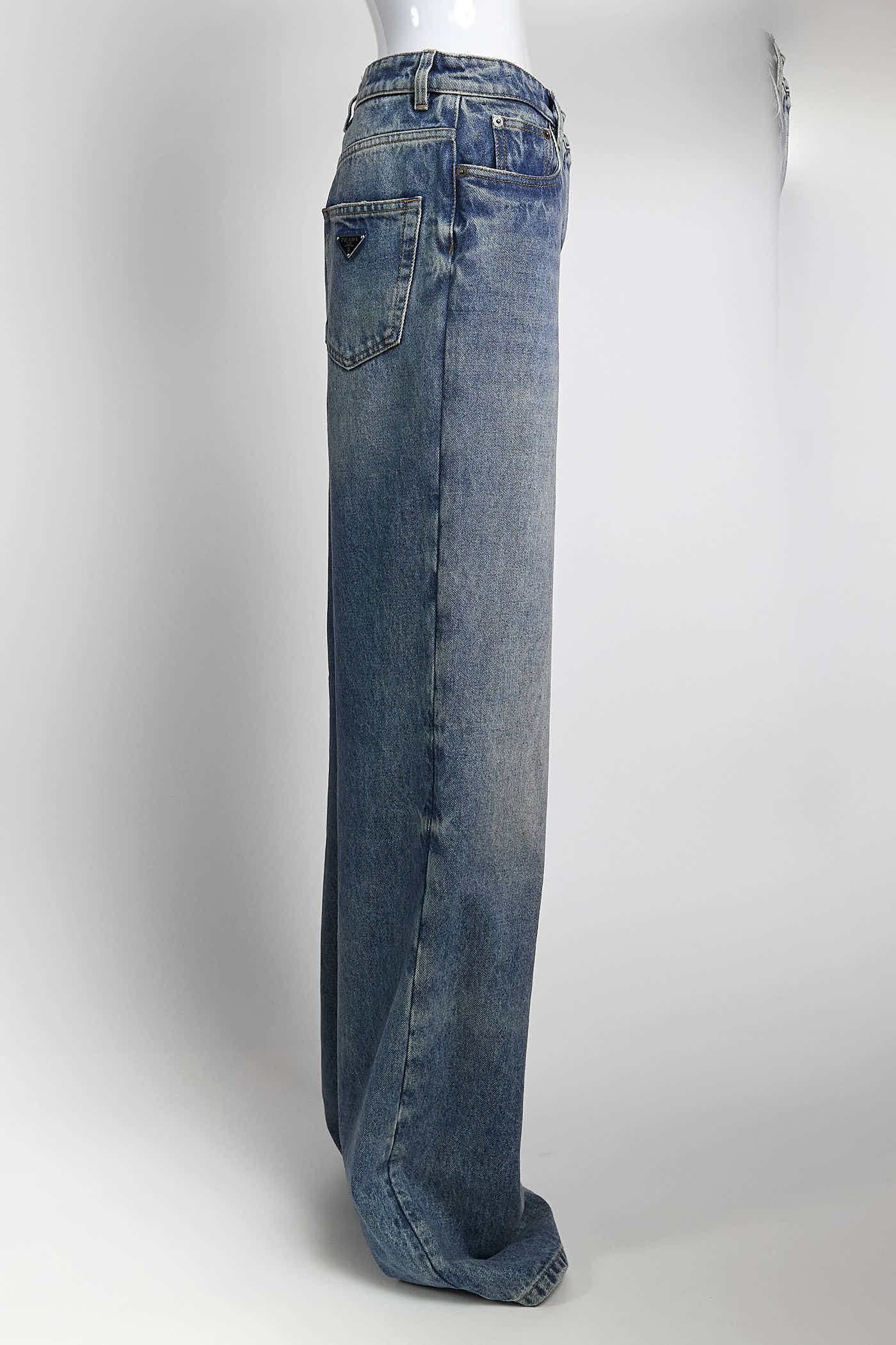 Prada Denim Jeans with Logo at back Pocket 28