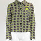 Prada Green Printed Knit Blazer 40