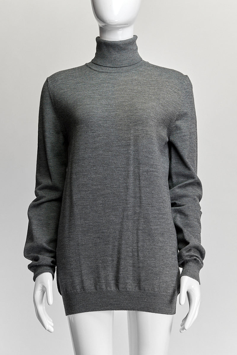 Prada Grey Turtleneck Sweater IT 44