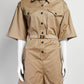 Prada Khaki Jumper with Logo Belt 38