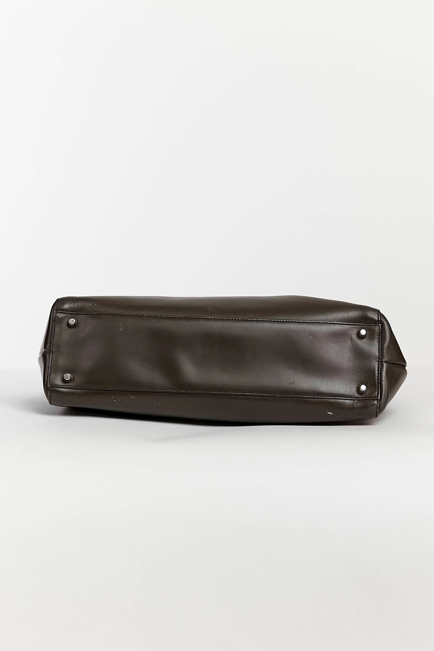 Prada Olive Green Leather Bag Top handle