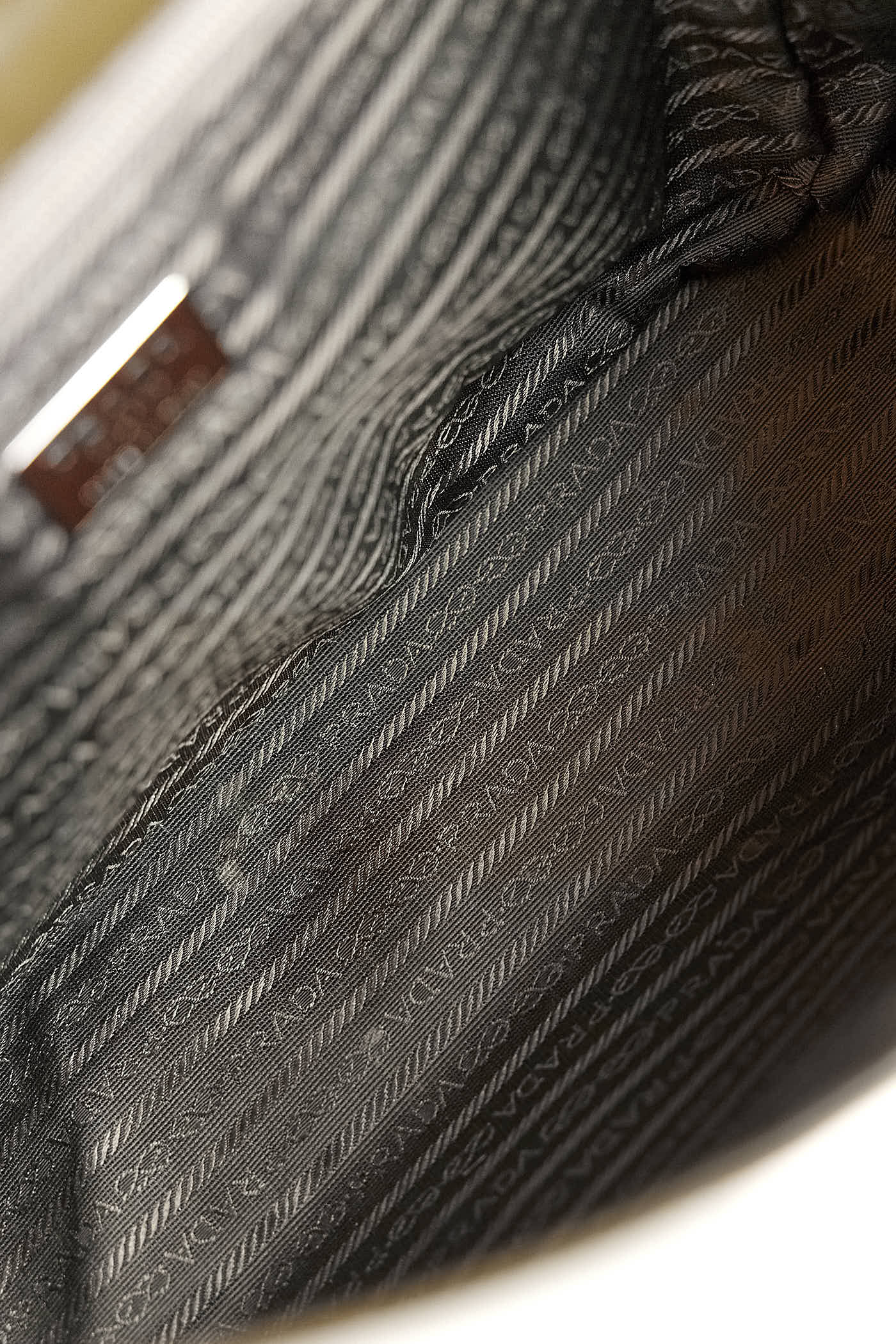 Prada Olive Green Leather Bag Top handle