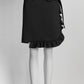 Prada Ruffle Trimmed Neoprene Wrap Skirt 38