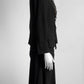 Prada Short Black Jacket with French Ruffle Details/Skirt 42