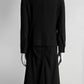 Prada Short Black Jacket with French Ruffle Details/Skirt 42