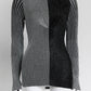 Proenza Schouler Black/Silver Metallic Long-sleeve Knit Top S