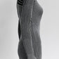 Proenza Schouler Black/Silver Metallic Long-sleeve Knit Top S