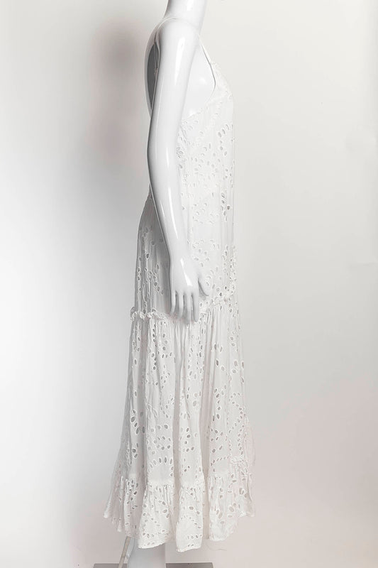 Prose & Poetry White Eyelet Dress XS