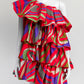 Emilio Pucci Marmo Print Ruffled Dress IT 40