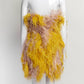 RALPH & RUSSO Strapless feather-Embellished Mini Dress 40